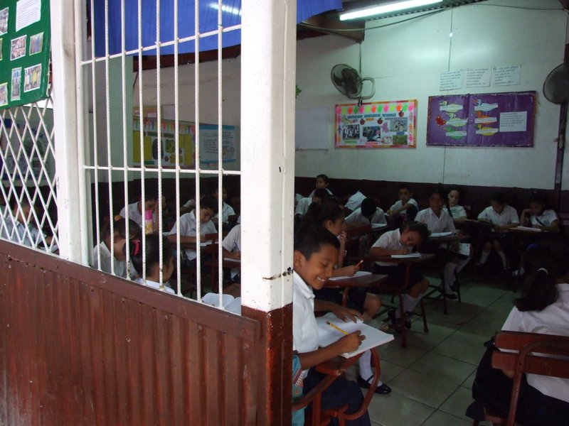 A classroom at the Compassion program in Managua