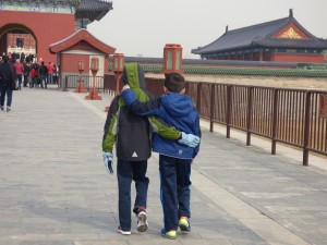 One of my favorites - the boys walking into the Summer Palace