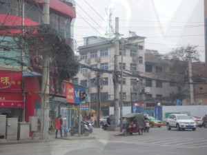 A street scene, but check out the overhead lines!!!