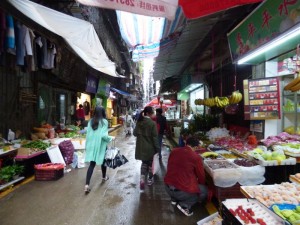 The street market near our hotel in Guangzhou