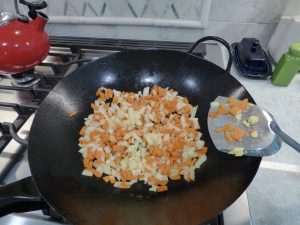 Carrots and onions